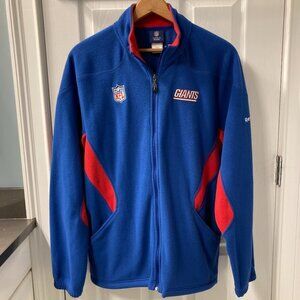 Vintage NY Giants NFL Reebok Onfield Full Zip Fleece Jacket Size Large